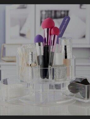Equate Beauty Brush Organizer Compact Expandable Brand New Makeup Bath Vanity